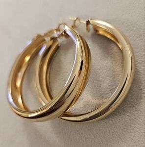 New Large Gold Hoop Earrings